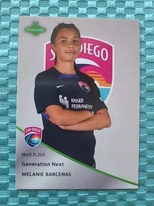 /10 Silver - 2023 NWSL Parkside Pronto Melanie Barcenas SSP First Issue RC #00 - Picture 1 of 2