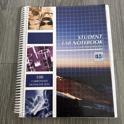 Student Lab Notebook: 92 Spiral Bound Duplicate Pages - Imagem 1 de 4