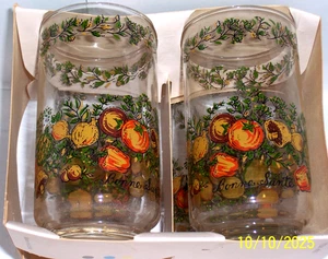 Vtg Corning Ware LIBBEY Spice Of Life Set of 4, 12 oz Glass Tumbler-Bonne Sante - Picture 1 of 11