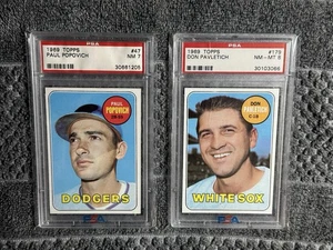 1969 Topps Baseball PSA Graded. Don Pavletich #179, Chicago White Sox.  - Bild 1 von 1