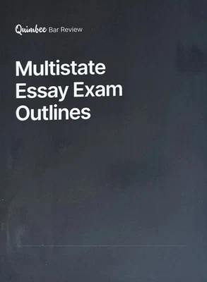 Quimbee Bar Review Multistate Essay Exam Outlines 2022 - Image 1 of 3