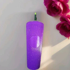 Starbucks Halloween Glow In The Dark Purple Splatter 24 Oz Venti Tumbler - Bild 1 von 3