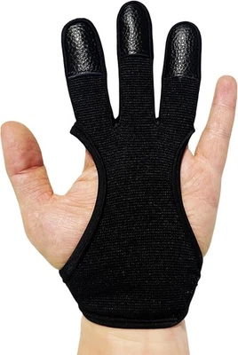 3-Finger Archery Glove Leather Shooting Protective Gloves for Men & Women - Image 1 of 4