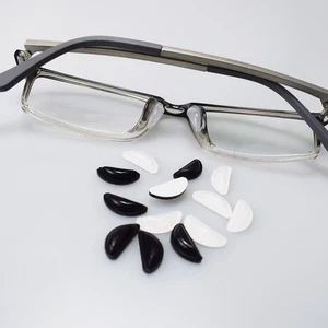 10 Pares Almohadillas de Repuesto Silicona Nariz Suave Gafas Antideslizantes - Imagen 1 de 12