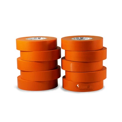 T.R.U. TapesSupply 10 Rolls Pack Orange Electrical Tape 3/4" x 66 ft