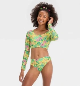 Art Class girls tropical utopia 2pc bathing suit set - Picture 1 of 2