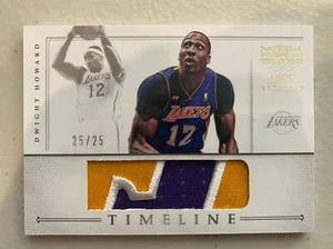 Dwight Howard Lakers Trikot Patch Karte # 25/25 National Treasures Timeline  - Bild 1 von 2
