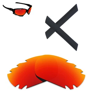 Pendientes negros Hawkry y lentes de repuesto rojo naranja para mandíbula Oakley ventilada - Imagen 1 de 4