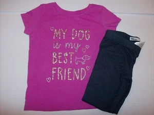 Carter's Kids/Epic Threads Toddler Girl's Tee & Stretch Pants 2 Pc. Set- Sz.4/5T - Picture 1 of 13