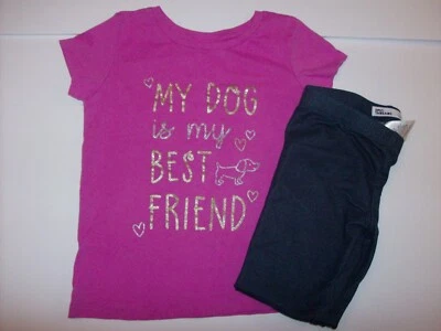 Carter's Kids/Epic Threads Toddler Girl's Tee & Stretch Pants 2 Pc. Set- Sz.4/5T - Image 1 of 4