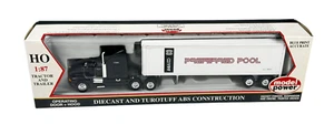 #17004 Model Power HO 1/87 Preferred Pool Semi Truck Tractor w/STD Box Trailer - Picture 1 of 3