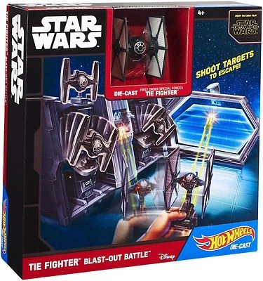 Hot Wheels Star Wars Die Cast TIE Fighter Blast-Out Battle Play Set NEW IN BOX - Image 1 of 4
