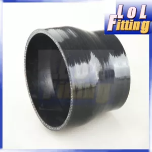 4.5" To 3.5'' Straight Turbo/Intake Piping Silicone Coupler Reducer Hose Black - Picture 1 of 5