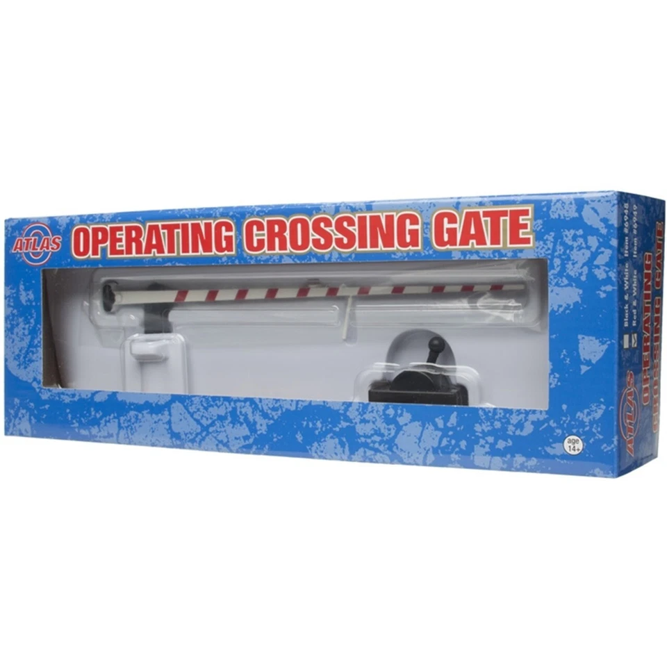 Atlas ~ O Scale ~ Operating Crossing Gate with LED Light ~ 8-1/2 x 3/8" ~ 6949 - Image 1 of 1