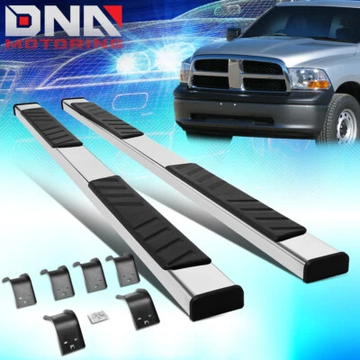 For 2009-2022 Ram 1500-3500 Quad Cab 5" Side Step Nerf Bar Running Board Chrome - Image 1 of 4