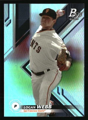 Logan Webb 2019 Bowman Platinum #TOP-30 Baseball Card - Image 1 of 2