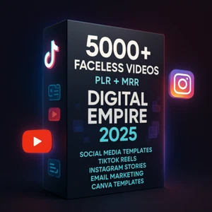 π 5000+ Faceless Videos + Social Media Tools | Reels, TikTok, PLR + MRR | 2025 - Picture 1 of 5
