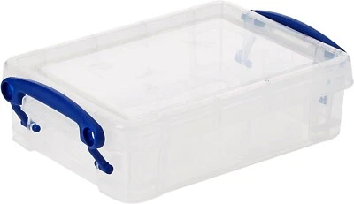 Really Useful Box 0.35 Litre Small Clear Storage Box - Image 1 of 3