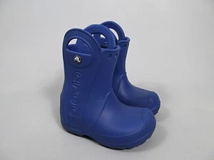 Crocs Kids' Handle It Rain Boots Blue 12803 Size C7 Toddler 7 Rubber Boots - Picture 1 of 9