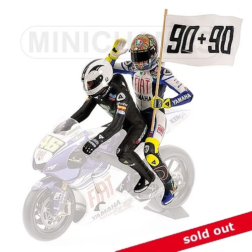312080190 MINICHAMPS 1 12 V. ROSSI NIETO LE MANS 2008 FIGURINE FREE SHIP. WORLDW - Immagine 1 di 1