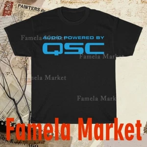 Camiseta QSC Audio Para Hombre Negra Logo Camiseta Divertida Americana Talla S a 5XL - Imagen 1 de 6