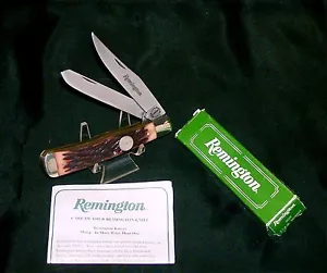 Remington R12 Trapper Knife 1980's Camillus SFO 4-1/8" Closed W/Packaging,Papers - Picture 1 of 12