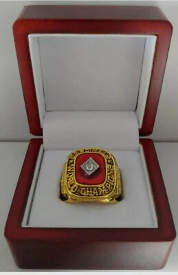 Anillo Joaquín Andújar - Serie Mundial Cardenales de San Luis 1982 con caja de exhibición de madera Foto 1 de 4