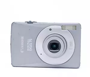 Canon Digital IXUS 75 7.1MP Digital Camera - Silver - Picture 1 of 7