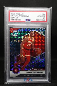 2020-21 Onyeka Okongwu NBA Debut Genesis Mosaic ROOKIE #274 Hawks PSA 10 INVEST - Picture 1 of 2