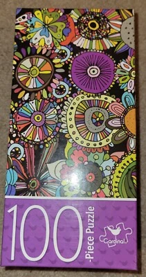 Rompecabezas de 100 piezas Cardinal Floral Doodles 15"x11" Foto 1 de 4