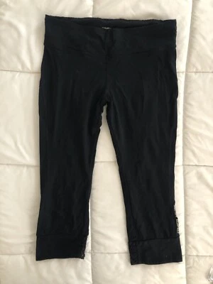 Leggings de fitness negros O’Neill 365 para mujer con detalles de encaje talla mediana Foto 1 de 4