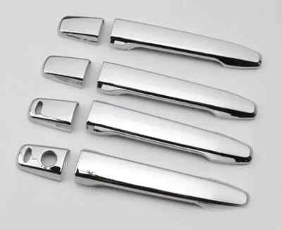 Cubierta de manija de puerta cromada para 07-22 Mitsubishi Outlander Sport/ASX cerradura Foto 1 de 4