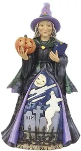 LAST ONE Jim Shore Halloween Hexe mit Trankbuch Figur 6010667 KOSTENLOSER VERSAND - Bild 1 von 1