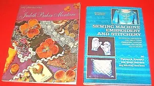 Lot of 2~EMBELLISHMENTS & SEWING MACHINE EMBROIDERY BOOKS~~GD/VGC~~LOT#SB-29 - Picture 1 of 12