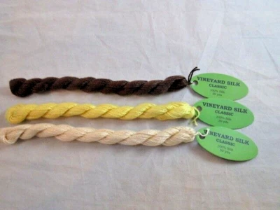 Vineyard Silk Classic Assorted Colors   Lot of 3  100% Silk NEW       H104 - Image 1 of 2