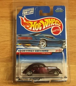 Hot Wheels 1999 First Editions 1936 Cord CUSTOM Super Real Riders Wheel Swap - Picture 1 of 12