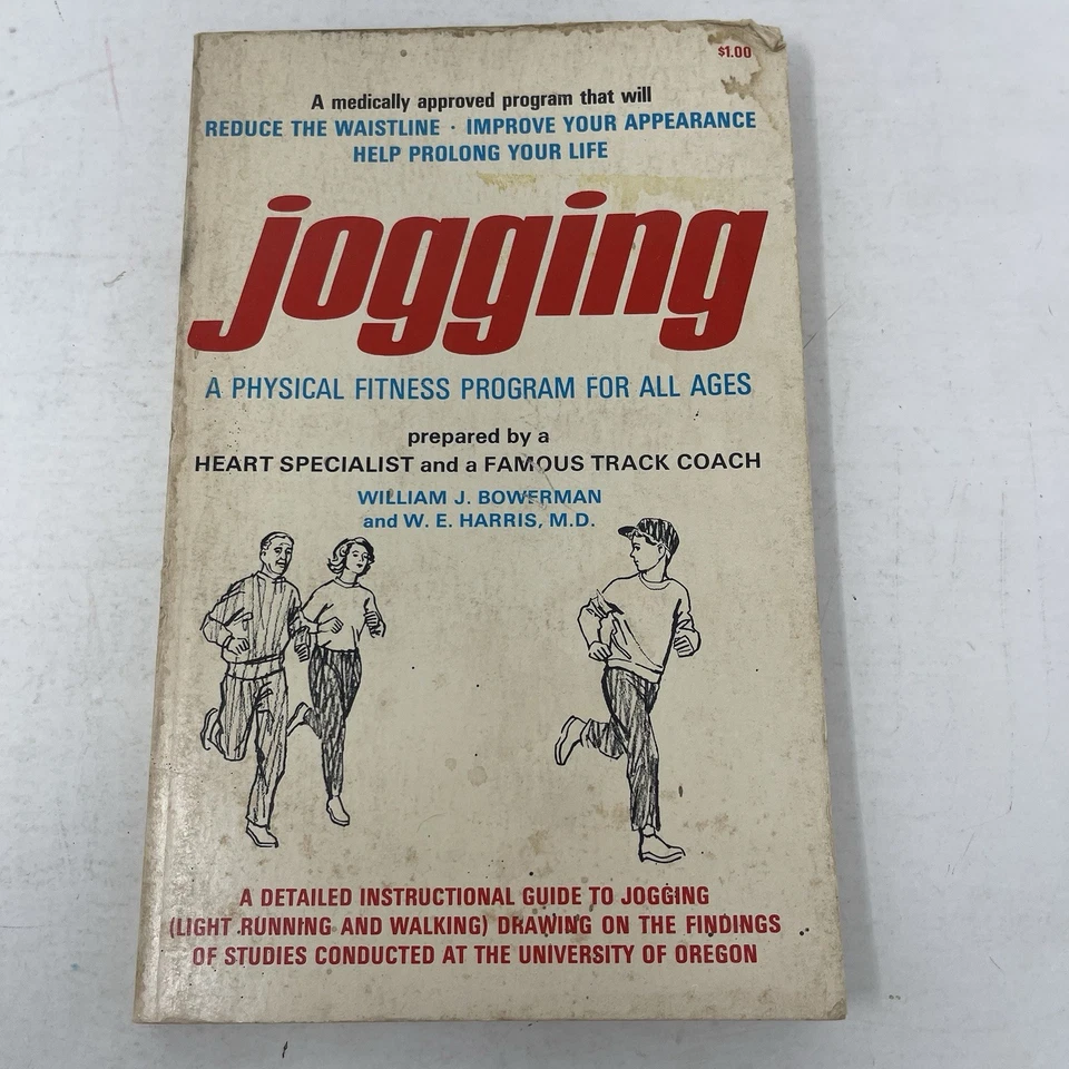 Jogging William J. Bowerman W. E. Harris 1967 PB Vintage Physical Fitness Foto 1 de 4