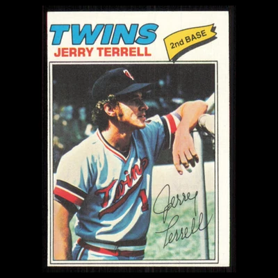 Jerry Terrell #513 1977 Topps Minnesota Twins Baseball Card MLB NM - Image 1 of 3