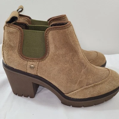 Botines Catepillar Stone Megs para mujer talla 8 verde/marrón botas sin cordones al tobillo Foto 1 de 4