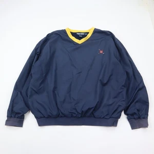 Vintage Polo Ralph Lauren Golf Windbreaker Pullover Jacke Herren XL blau gelb - Bild 1 von 12