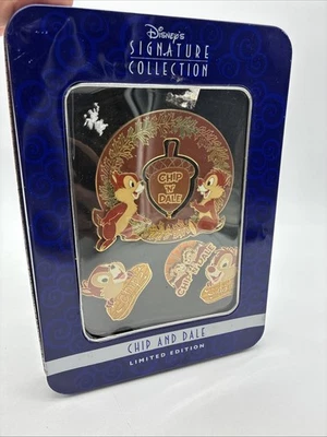 2006 DISNEY CHIP AND DALE SIGNATURE COLLECTION PIN SET LIMITED EDITION 750 - Image 1 of 4
