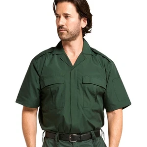 Paramedic / Ambulance Green Short Sleeve Uniform Shirt - Picture 1 of 7