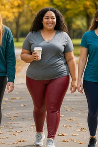 Spanx Faux Leather Red Leggings Fitted Women Size 2XL Active Gym Casual Slimming - Picture 1 of 16