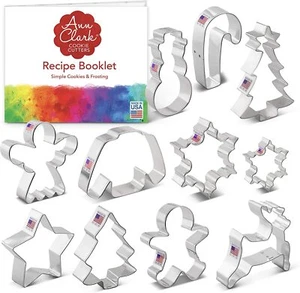 Ann Clark Ausstechformen 11-teiliges Weihnachtsset Rentier Baum Pullover Schneeflocke - Bild 1 von 5