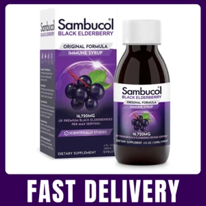 Sambucol Black Elderberry Syrup – Sambucus Immune Support Liquid, 4 Fl Oz - Picture 1 of 8