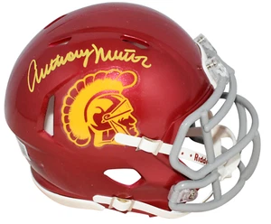 ANTHONY MUNOZ SIGNED AUTOGRAPHED USC TROJANS SPEED MINI HELMET BECKETT - Picture 1 of 1