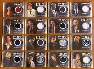 2012 Cryptozoic FRINGE Season 1-2🔥Complete Wardrobe Relics Set (16) John NOBLE - Image 1 of 4