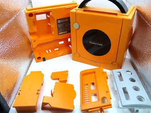OEM Nintendo GameCube Console Shell Orange Spice DOL-001 with covers - Picture 1 of 14