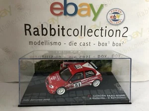 DIE CAST " CITROEN SAXO S1600 RALLY SANREMO 2002 DALLAVILLA" PASSIONE RALLY 1/43 - Picture 1 of 2