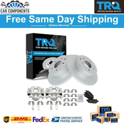 TRQ New Rear Brake Pad & Rotor Kit Fits For 2002-2018 Nissan Altima Maxima - Image 1 of 4